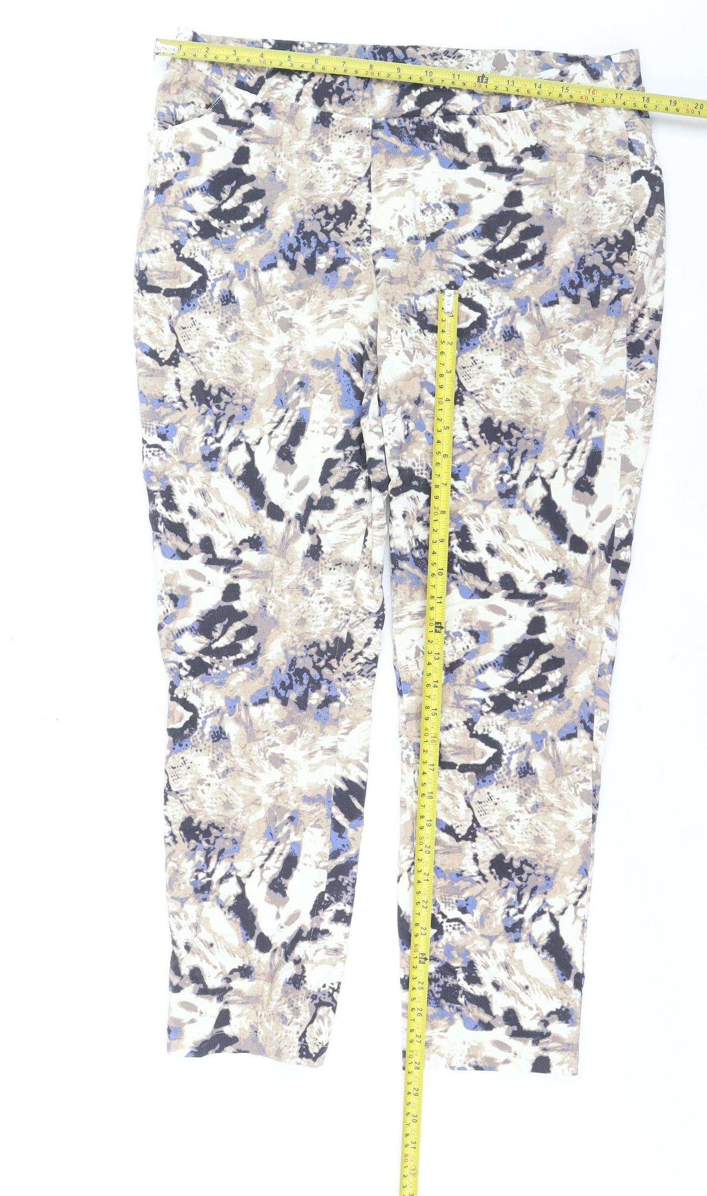 Laura Torelli Women's Multicoloured Stretch Ankle Leggings L