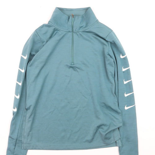 Nike Women's Blue Dri-FIT 1/2 Zip Running Jacket XS