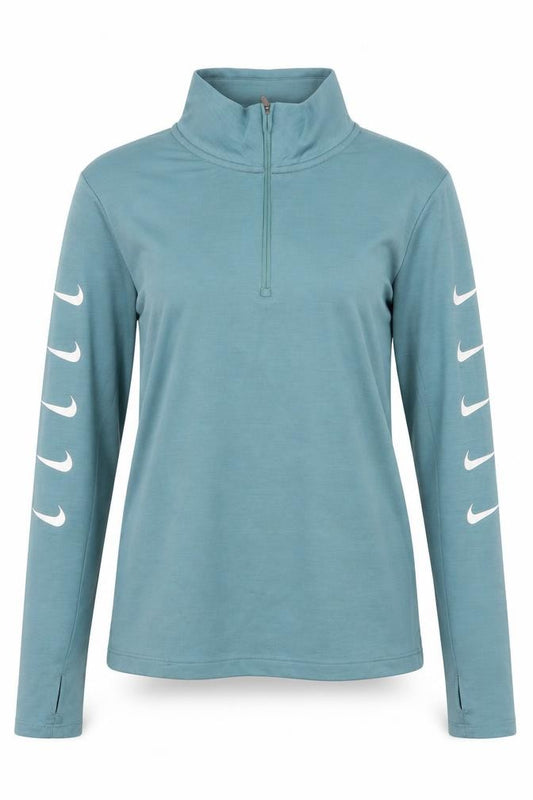 Nike Women's Blue Dri-FIT 1/2 Zip Running Jacket XS