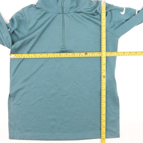 Nike Women's Blue Dri-FIT 1/2 Zip Running Jacket XS