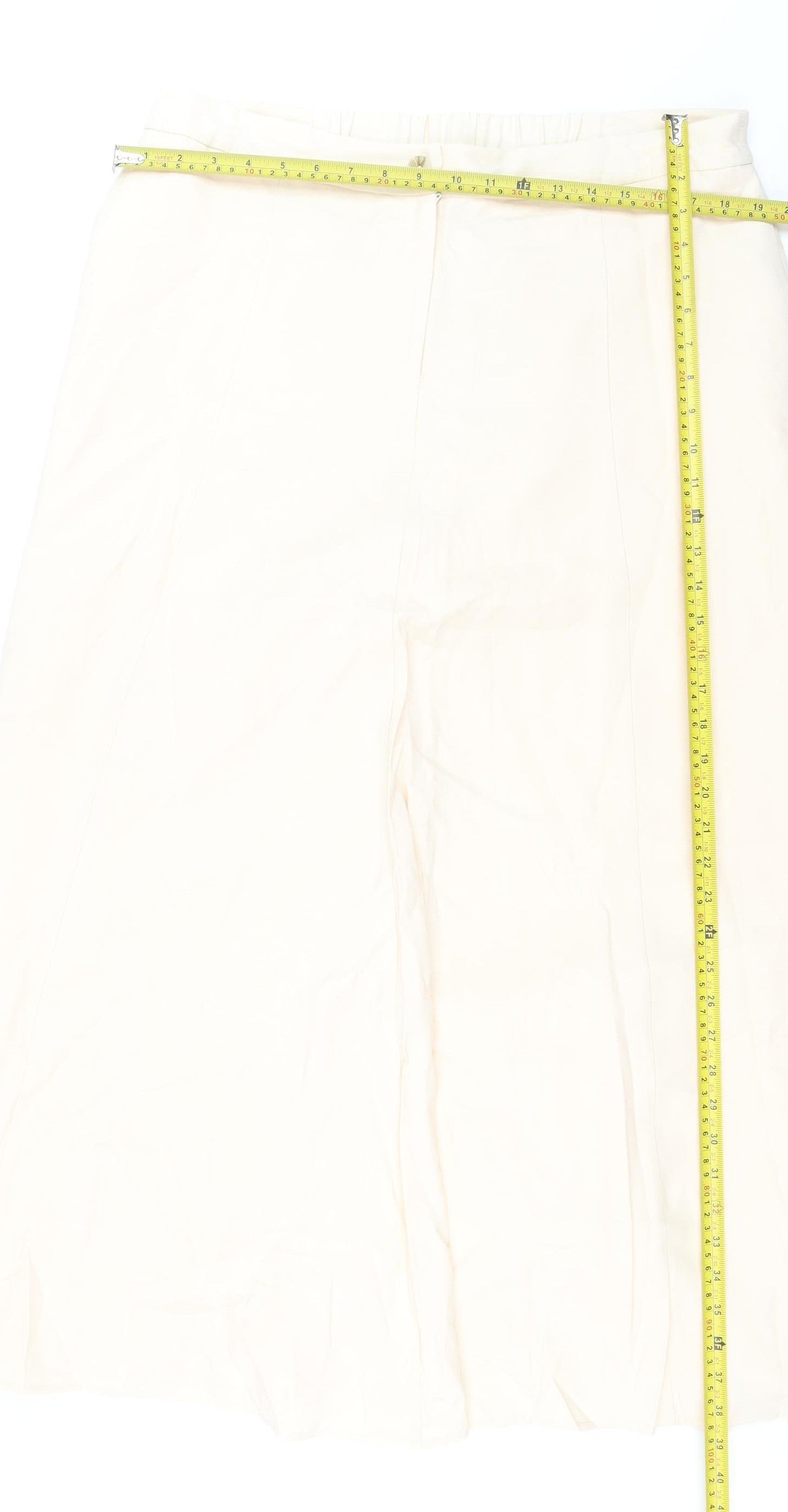 JD Williams Women's Beige A-Line Midi Skirt Size 18