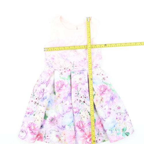 Next Girls Multicoloured Floral Fit & Flare Party Dress 6 Years