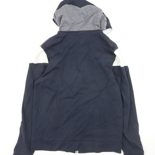 Hugo Boss Men's Blue Full Zip Hoodie Size S Regular Fit