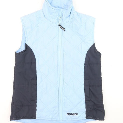 Bronte Men's Blue Quilted Bodywarmer Waistcoat M Outdoor Zip Vest