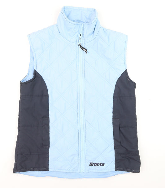 Bronte Men's Blue Quilted Bodywarmer Waistcoat M Outdoor Zip Vest