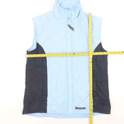 Bronte Men's Blue Quilted Bodywarmer Waistcoat M Outdoor Zip Vest