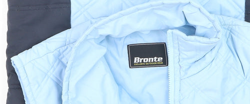 Bronte Men's Blue Quilted Bodywarmer Waistcoat M Outdoor Zip Vest