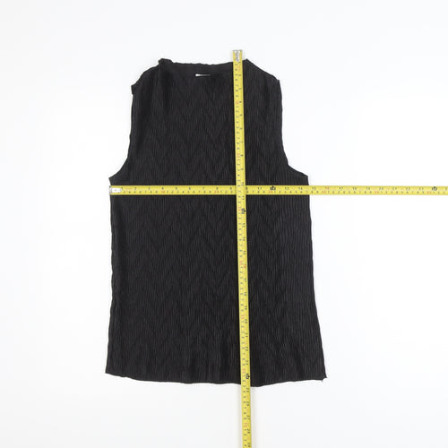 Primark Womens Black Sleeveless Blouse Size 8 Basic Style