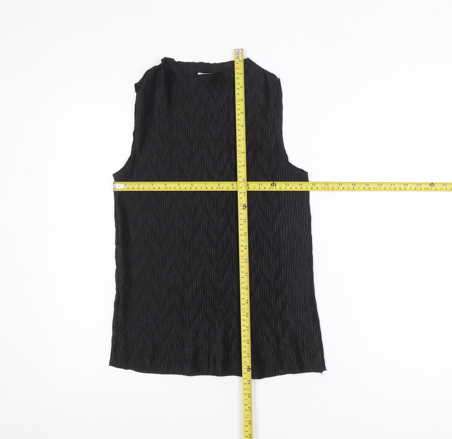 Primark Womens Black Sleeveless Blouse Size 8 Basic Style