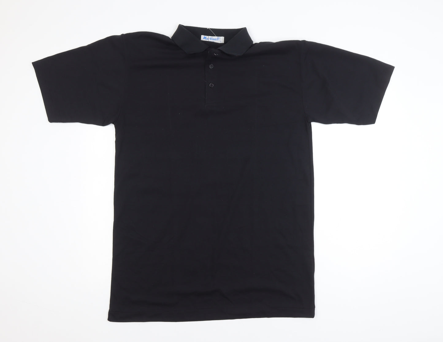 Martinelli by Deejay Men's Black Polo Shirt Size L Short Sleeve