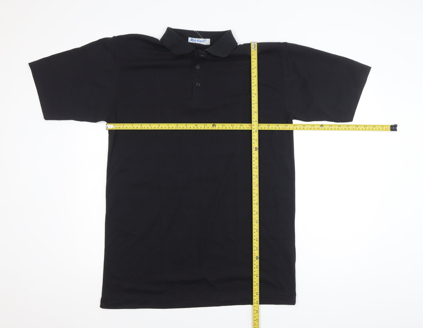 Martinelli by Deejay Men's Black Polo Shirt Size L Short Sleeve