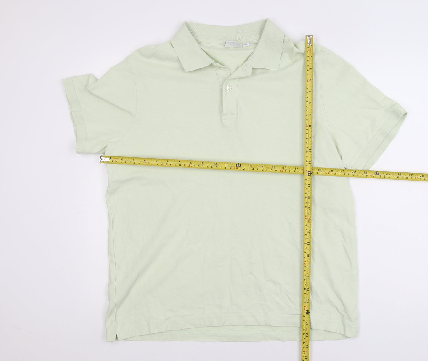 MNG Men's Green Regular Fit Cotton Short Sleeve Polo Shirt XL