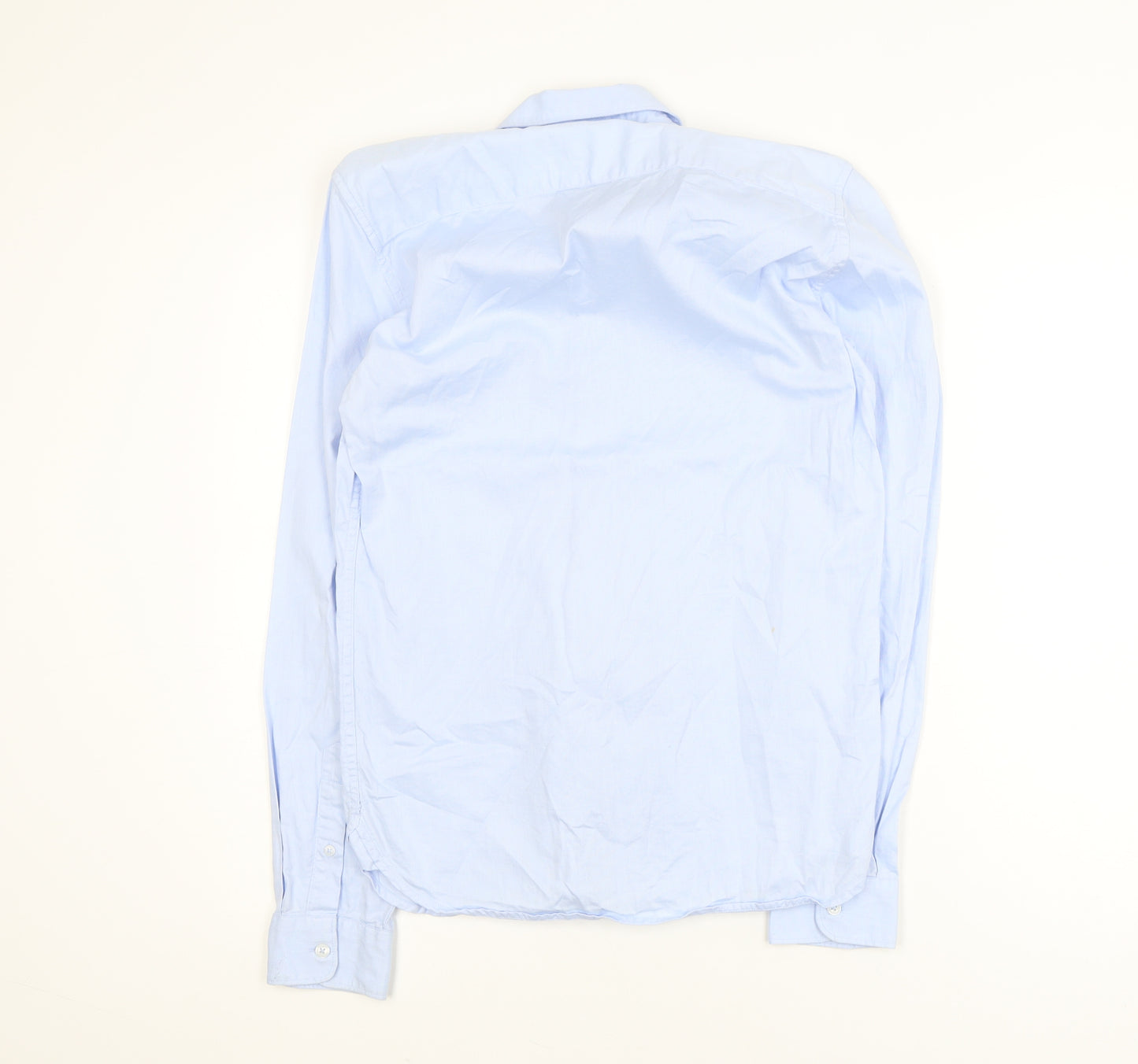 French Connection Men's Blue XS Slim Fit Long Sleeve Dress Shirt
