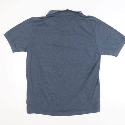 Dunnes Stores Mens Blue Regular Fit Polo Shirt Size L