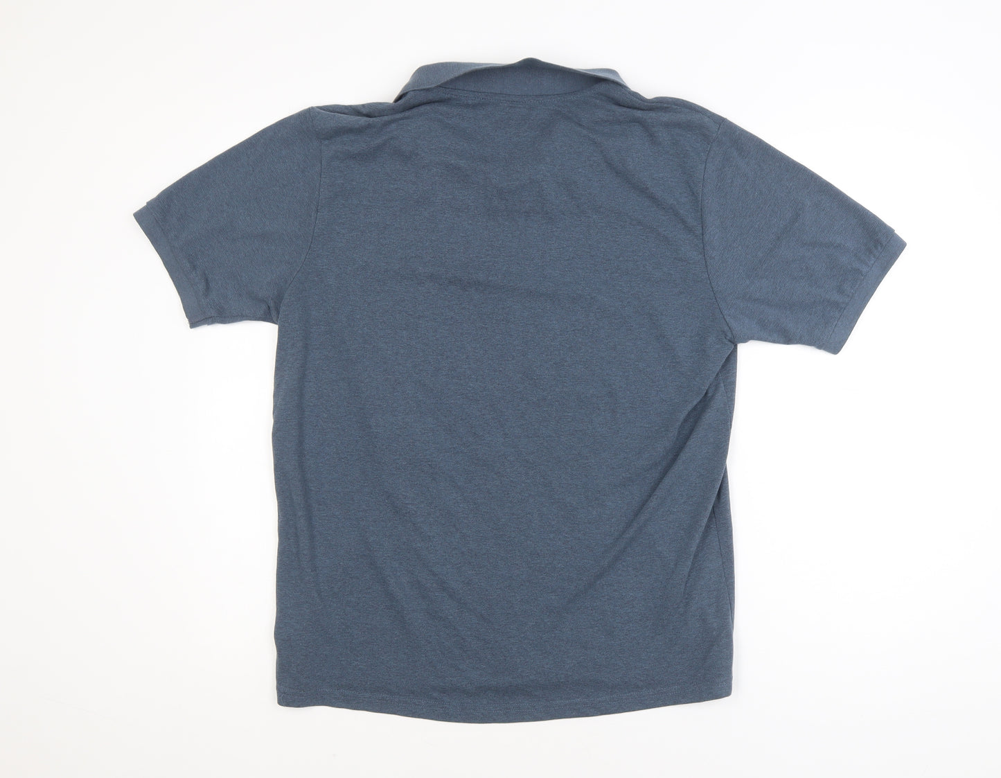 Dunnes Stores Mens Blue Regular Fit Polo Shirt Size L