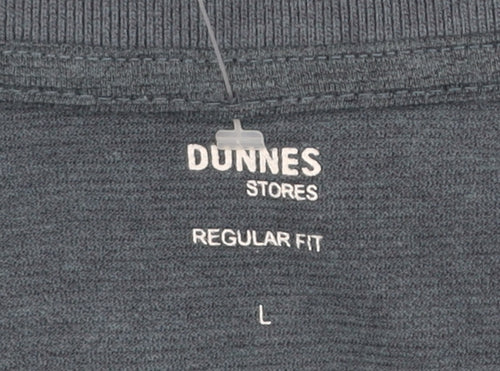 Dunnes Stores Mens Blue Regular Fit Polo Shirt Size L