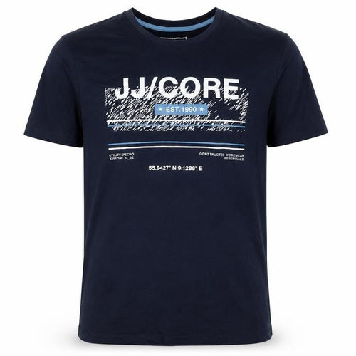 Jack & Jones Men’s Blue Graphic Print Crew Neck T-Shirt L