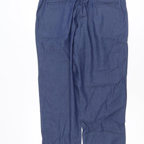 Wilbur The Label Womens Blue Cropped Regular Fit Jeans Size M