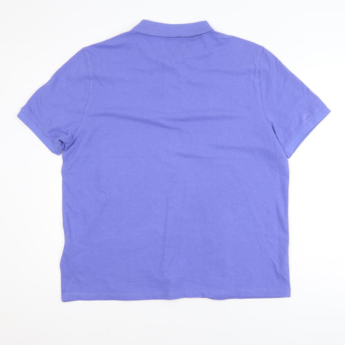 Primark Men’s Purple Regular Fit Cotton Polo Shirt Size L