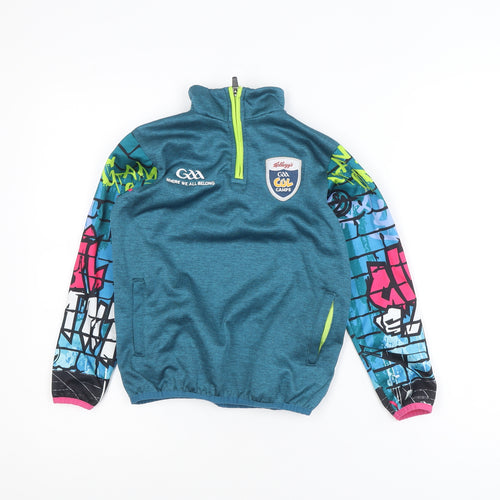 Azzurri Girls Blue 2 Years GAA Cúl Camps 1/4 Zip Pullover Sweatshirt