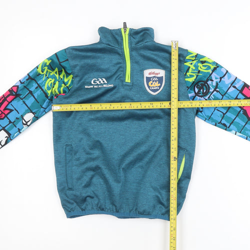Azzurri Girls Blue 2 Years GAA Cúl Camps 1/4 Zip Pullover Sweatshirt