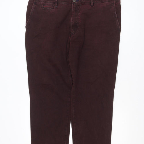 Bugatti Men's Brown 33x32 Chino Trousers Cotton Stretch