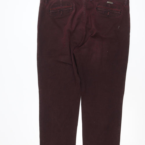 Bugatti Men's Brown 33x32 Chino Trousers Cotton Stretch