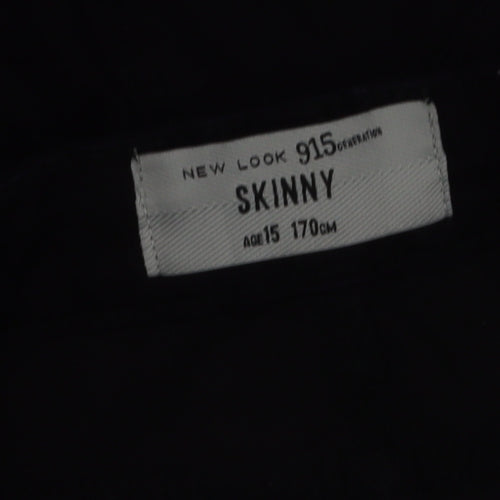 New Look Teens Black Skinny Stretch Trousers Age 15 170cm