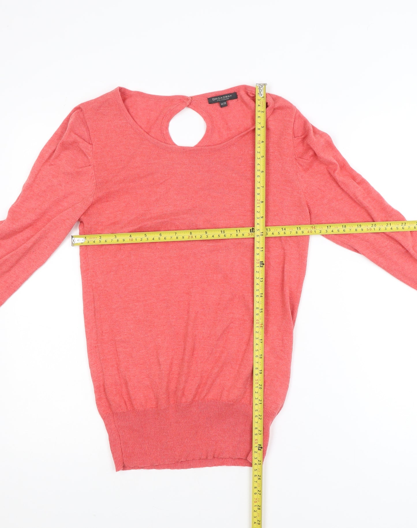 Broadway NYC Fashion Women’s Pink Knit Pullover Jumper Size 12