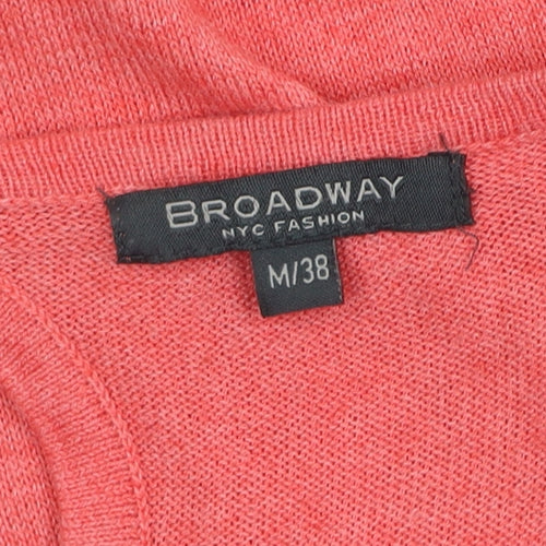 Broadway NYC Fashion Women’s Pink Knit Pullover Jumper Size 12