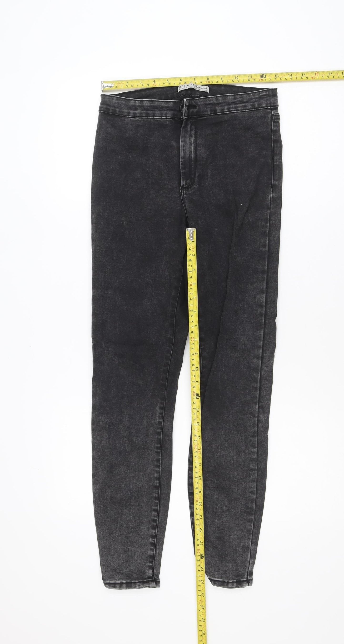 Denim Co. Womens Black Skinny Stretch Jeans Size 10