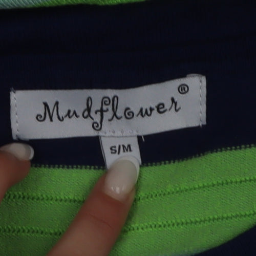 Mudflower Women's Multicoloured Striped Pullover Jumper S