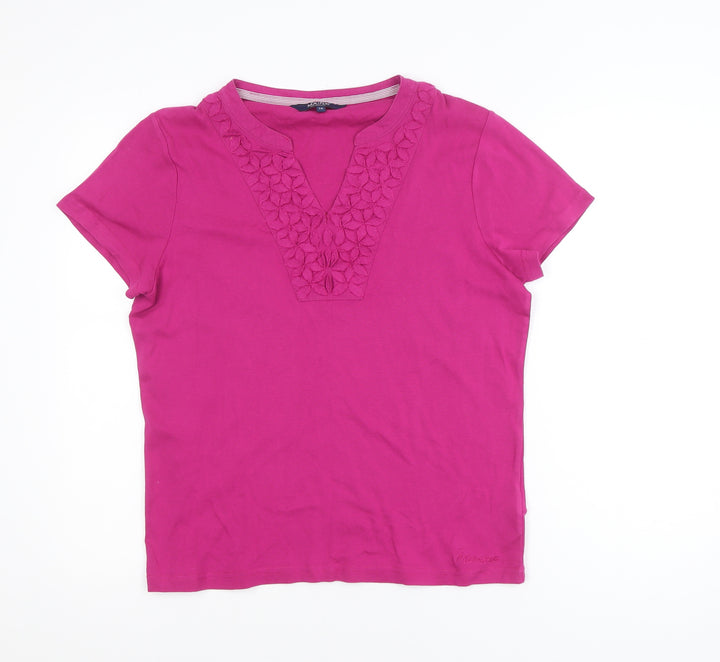 Maine New England Women's Pink Cotton T-Shirt Size 16