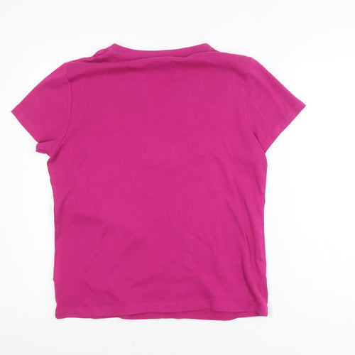 Maine New England Women's Pink Cotton T-Shirt Size 16