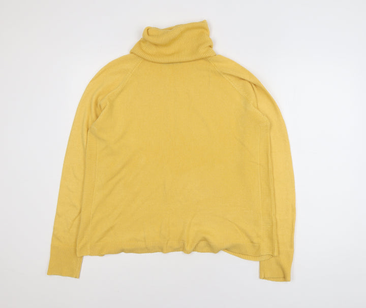 Dunnes Women’s Yellow Roll Neck Acrylic Jumper Size M