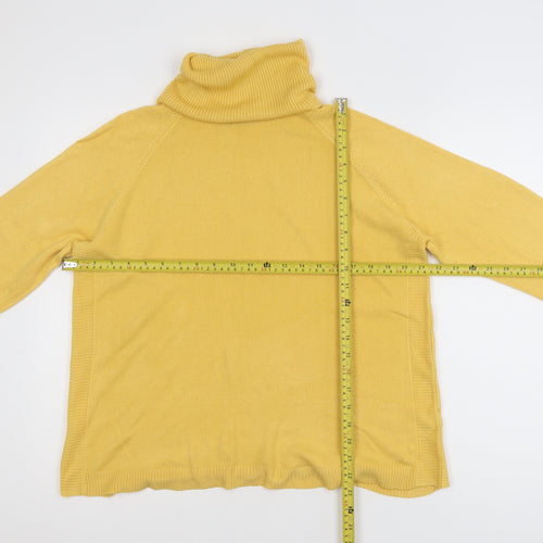 Dunnes Women’s Yellow Roll Neck Acrylic Jumper Size M