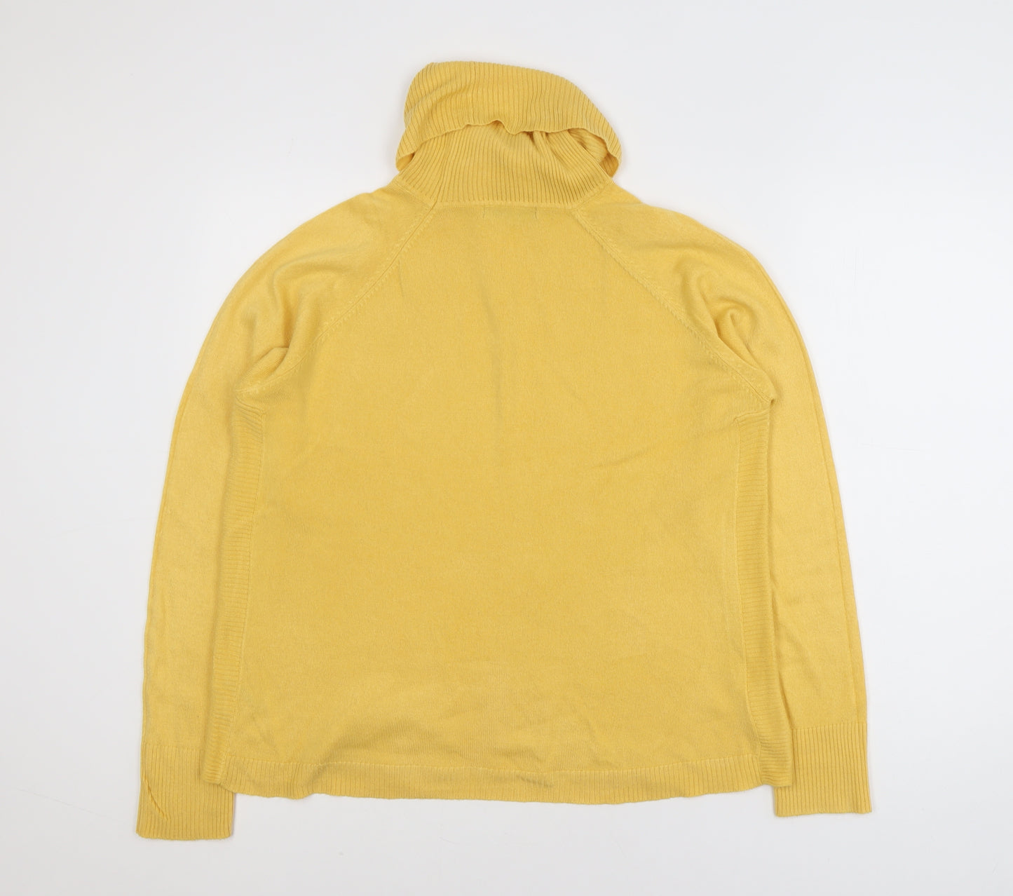 Dunnes Women’s Yellow Roll Neck Acrylic Jumper Size M