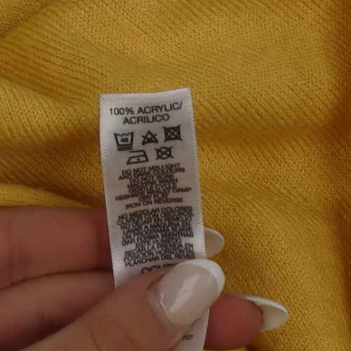 Dunnes Women’s Yellow Roll Neck Acrylic Jumper Size M
