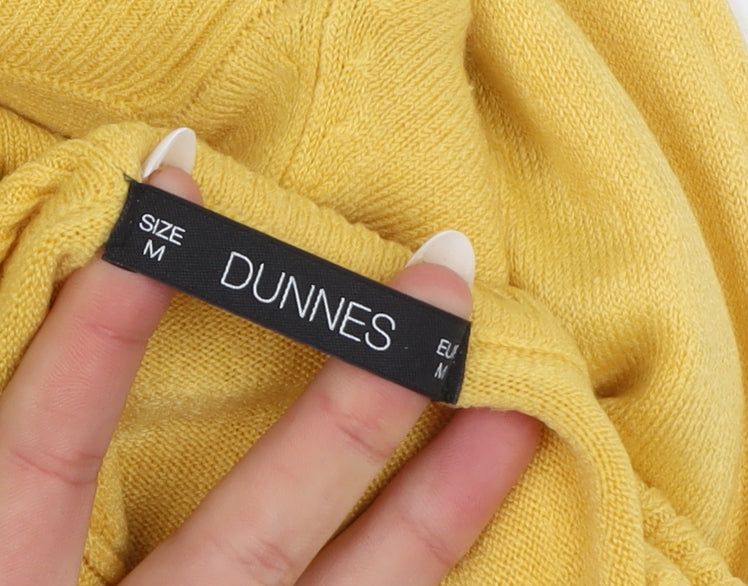 Dunnes Women’s Yellow Roll Neck Acrylic Jumper Size M