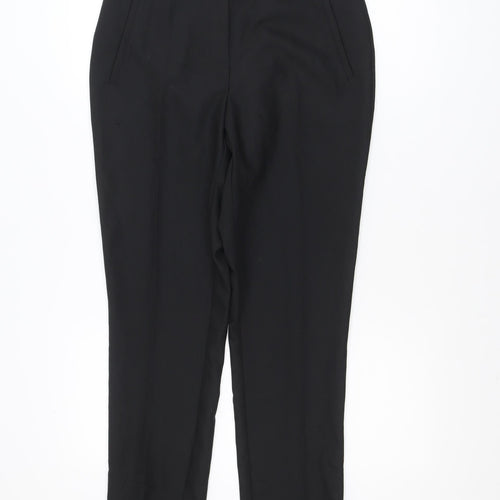 Jansen Amsterdam Men's Black Regular Fit Dress Trousers
