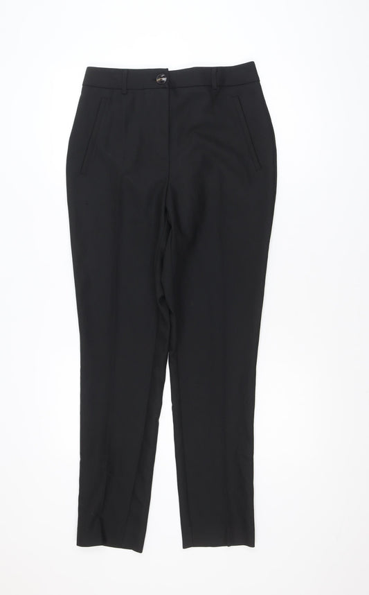 Jansen Amsterdam Men's Black Regular Fit Dress Trousers