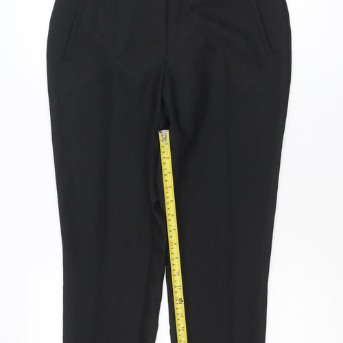 Jansen Amsterdam Men's Black Regular Fit Dress Trousers