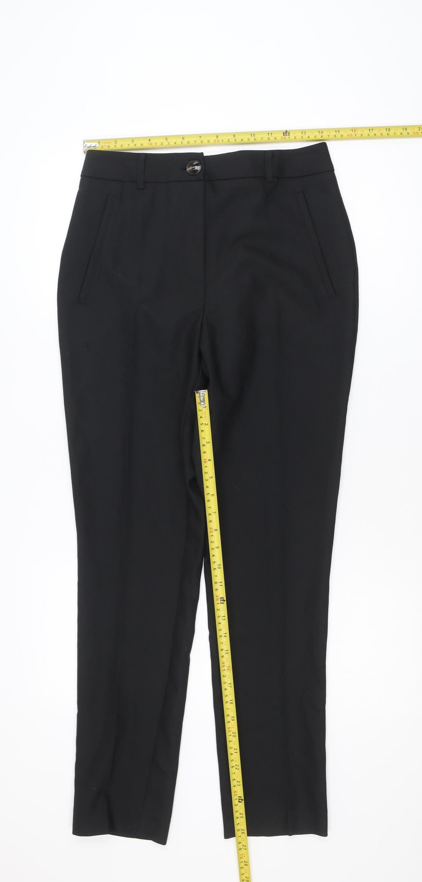 Jansen Amsterdam Men's Black Regular Fit Dress Trousers