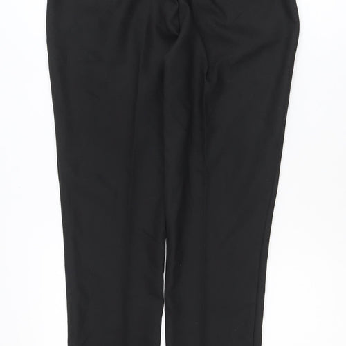 Jansen Amsterdam Men's Black Regular Fit Dress Trousers