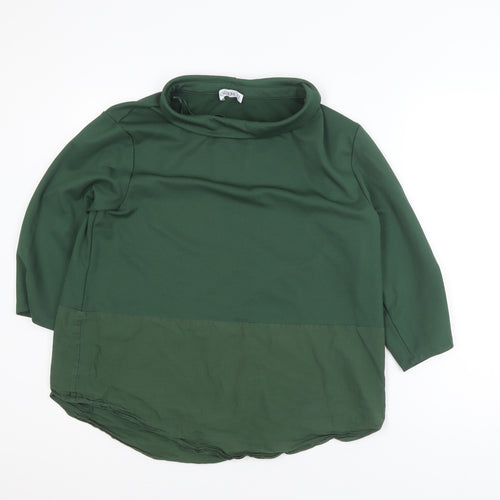 Gallery Women’s Green Cowl Neck Pullover Jumper Size 14