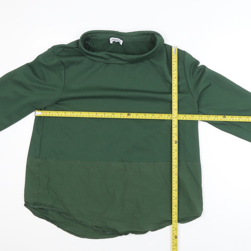 Gallery Women’s Green Cowl Neck Pullover Jumper Size 14