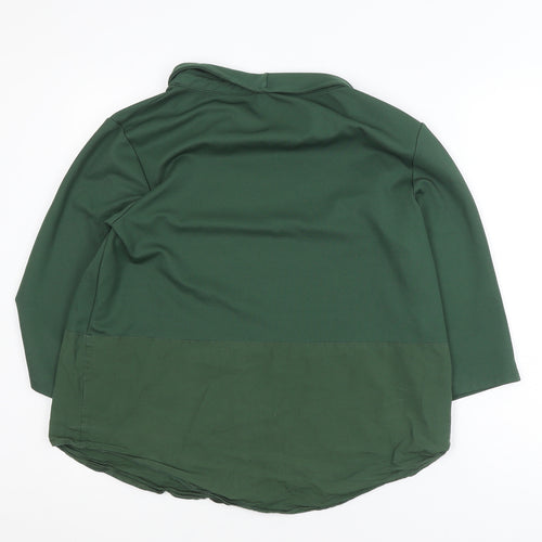 Gallery Women’s Green Cowl Neck Pullover Jumper Size 14