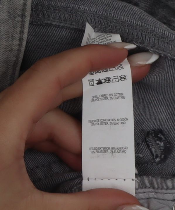 Denim Co Womens Grey Skinny Stretch Jeans Size 10