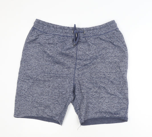 Pierre Cardin Men’s Blue 2XL Sweat Shorts with Drawstring Waist