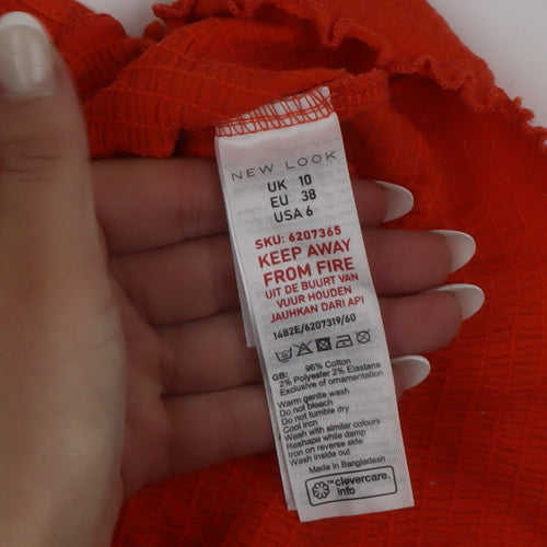 New Look Women’s Orange Camisole Tank Top UK 10